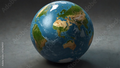 3d earth single  globe fully envirnemently description,earth in the sky © zia
