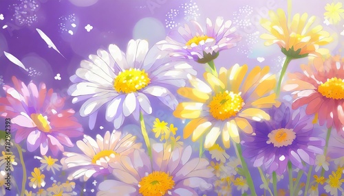 the ethereal beauty of flowers in bloom  masterfully rendered in soft pastels