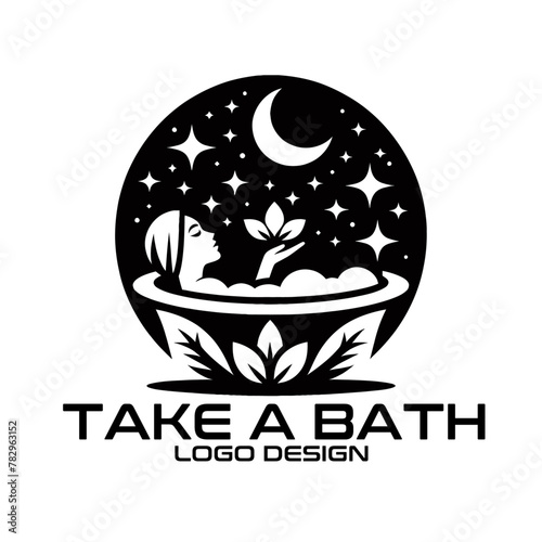 Take A Bath Vector Logo Design