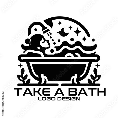 Take A Bath Vector Logo Design
