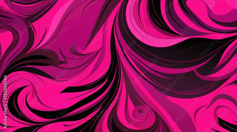 Abstract Pink and Black Swirl Design Background Abstract Pink and Black Swirl Design Background