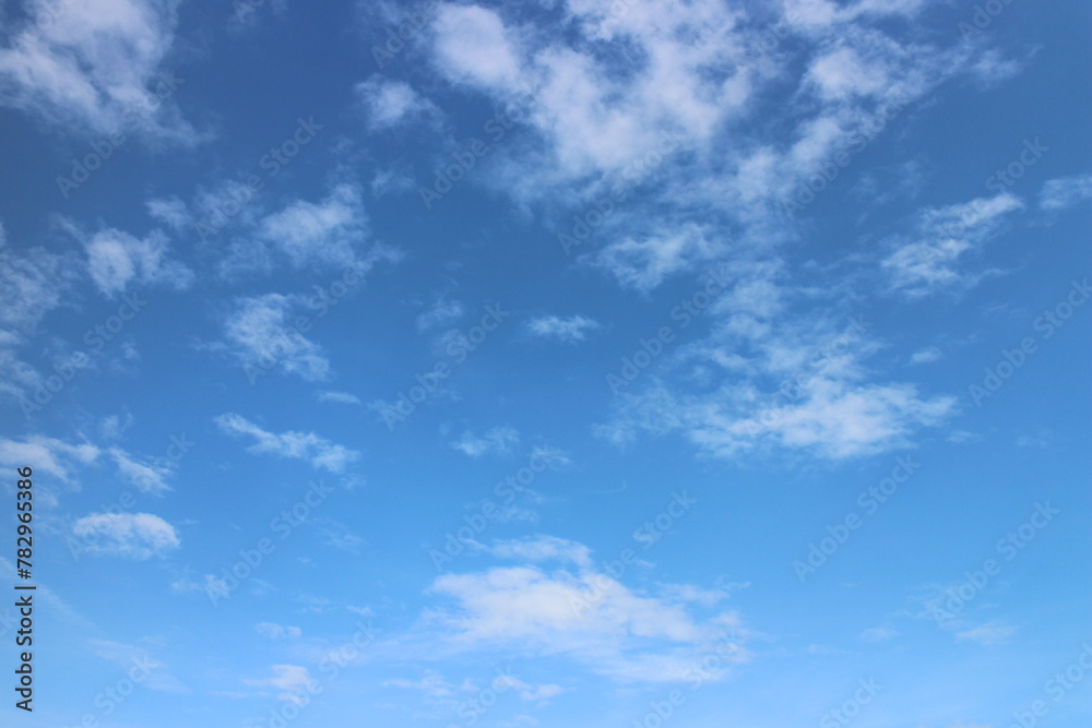 white clouds with blue sky