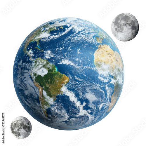 earth planet isolated on transparent background