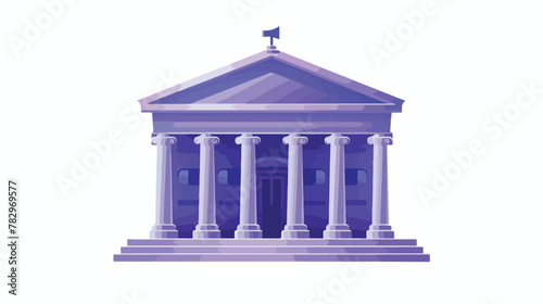 Bank representation icon Image vector