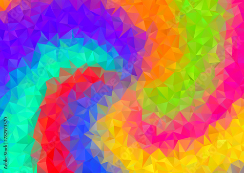 abstract multi coloured low poly design background 