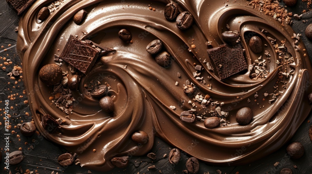 Artfully Crafted Mocha Swirl A Captivating Fusion of Chocolate and Coffee Elegance