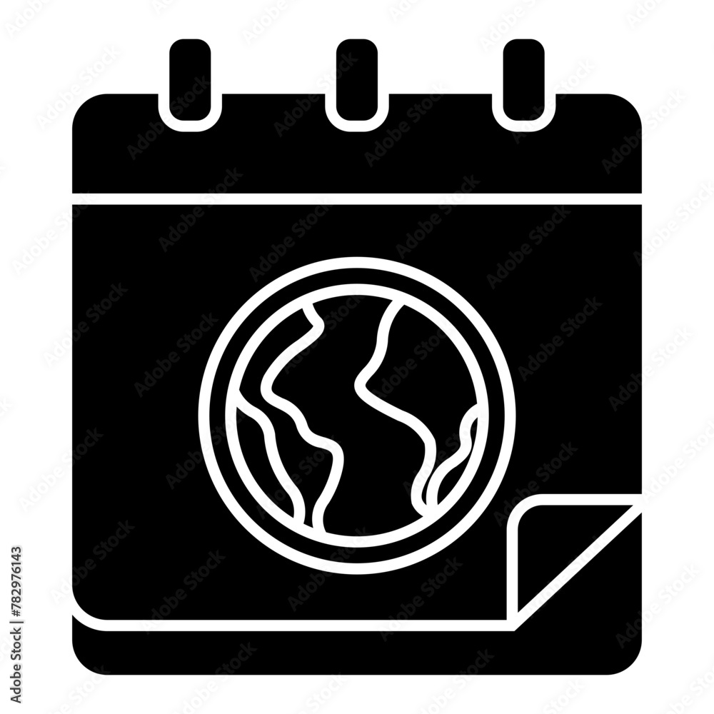 Earth day calendar icon, Earth Day related vector. Earth day calendar icon, Earth Day related vector.