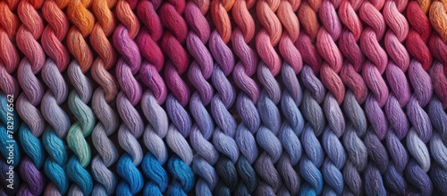 Colorful yarn close-up