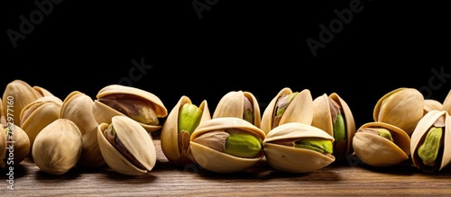 Pistachios on a White Surface