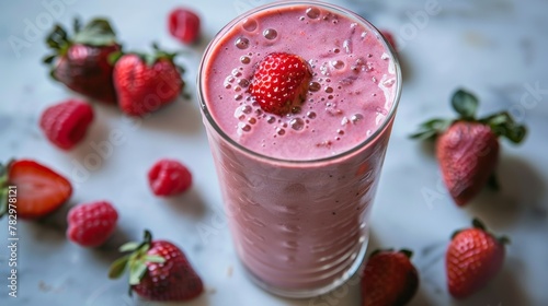 Wholesome vegan delight, a smoothie close-up that offers an idea of serene, dairy-free living