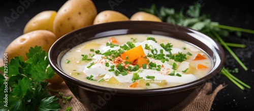 Potato Soup with Fresh Herb...