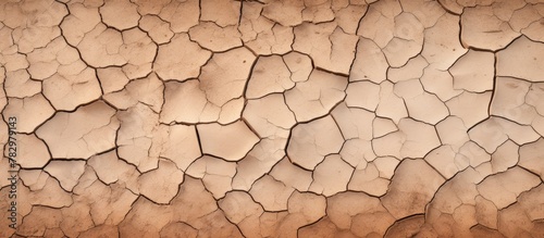 Cracked Wall Close-Up on Br...