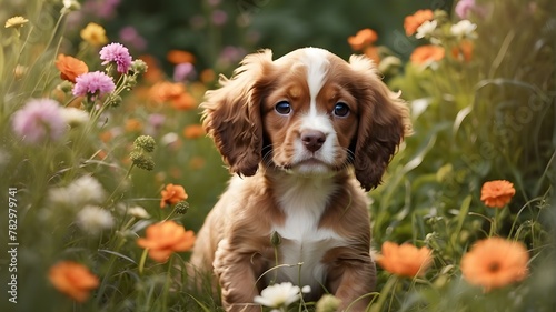 english cocker spaniel puppy cavalier king charles spaniel puppy photo