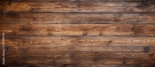Close-up shot of a stained wooden wall