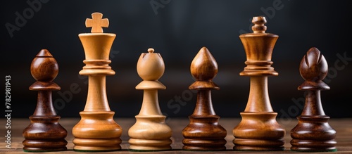Chess piece positioned in t...