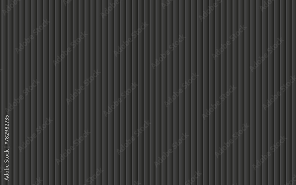 Fototapeta premium Gradient 3D realistic metallic stripes on black color background