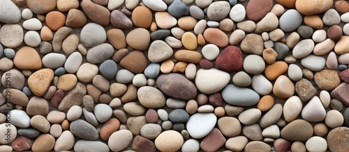 Red and white rock in rocky...