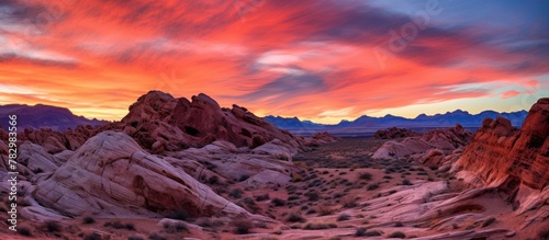 Desert landscape with rocks...
