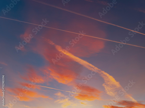 colorful sunset clouds