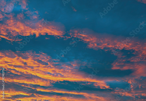 colorful sunset clouds