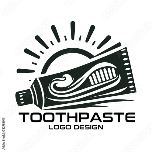 Toothpaste Vector Logo Design photo