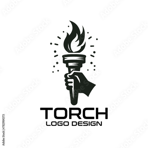 Torch Vector Logo Design