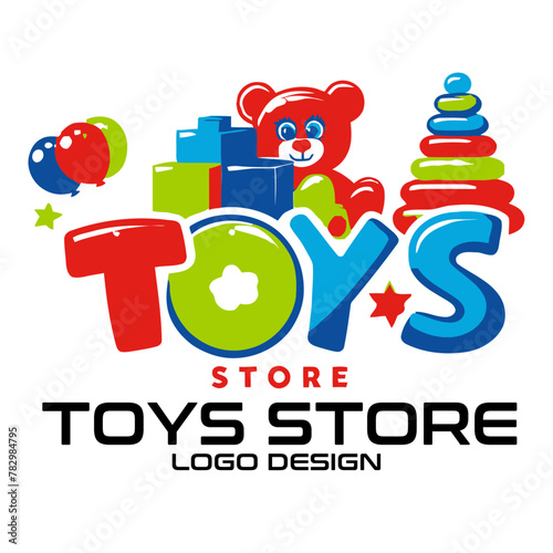 Toys Store Vector Logo Design