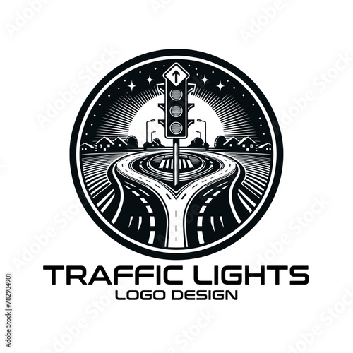 Traffic Lights Vector Logo Design