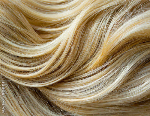 background texture golden hair  blonde background silky curly female hair