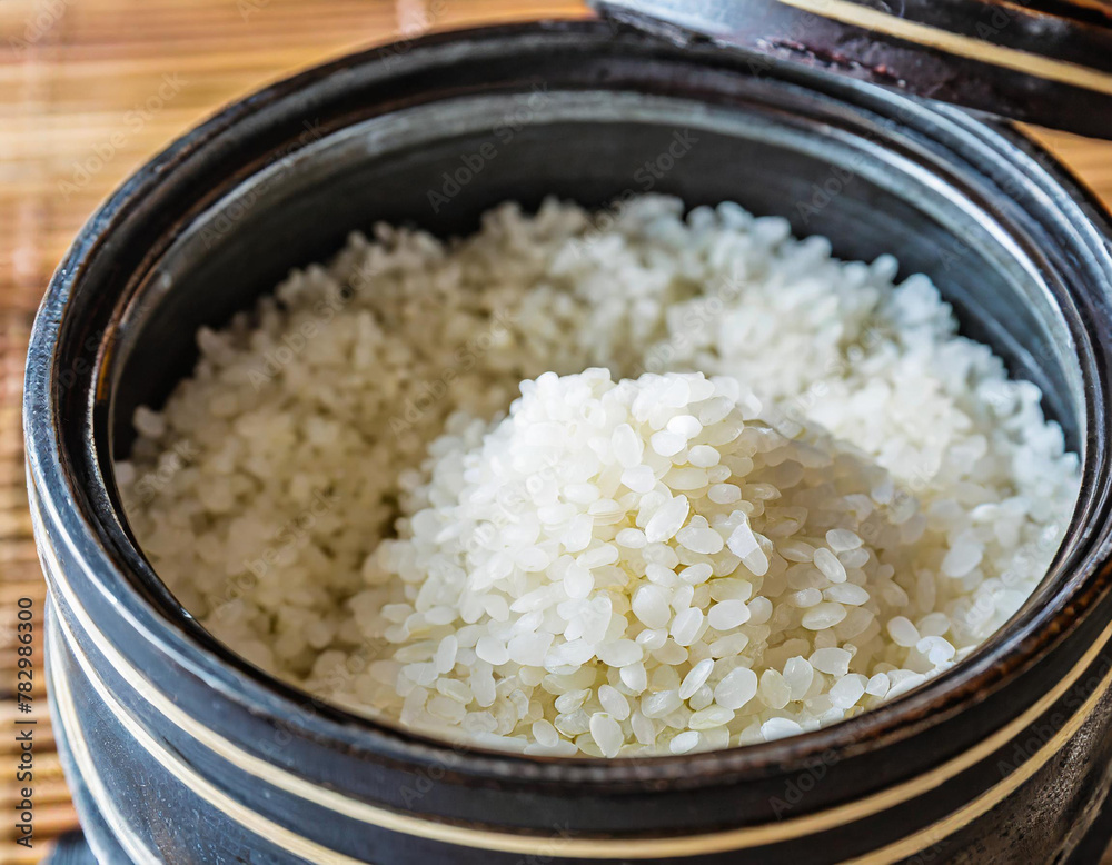 Cook rice in a traditional Japanese rice cooker Cook rice in a traditional Japanese rice cooker