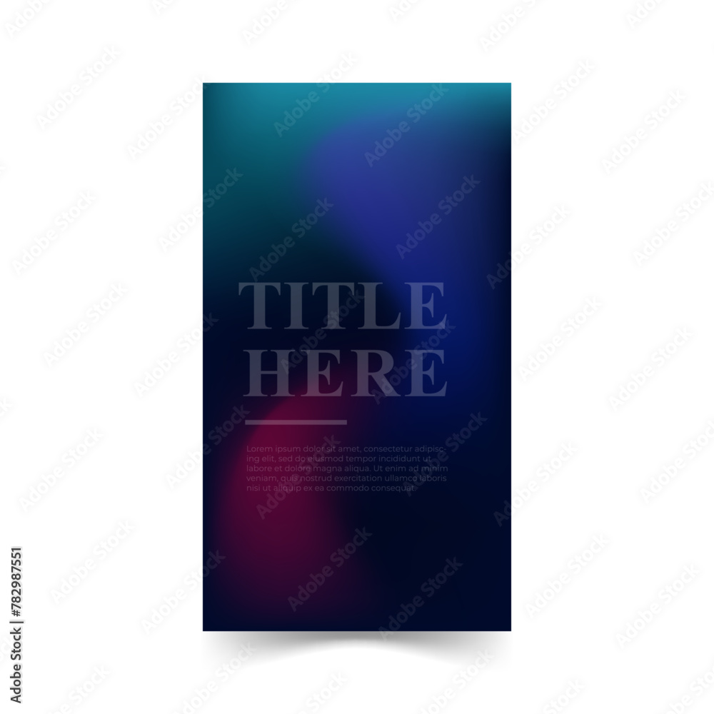 Creative story background, blurred, dark blue ,red and green, gradient, dark color, abstract background, minimalist, Vector