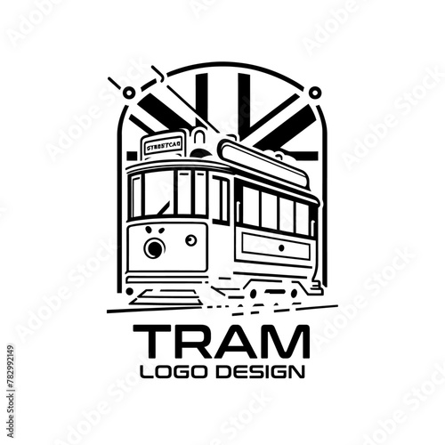 Tram Vector Logo Design