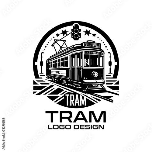 Tram Vector Logo Design