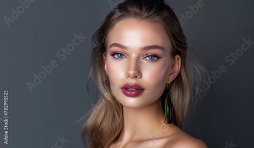 Portrait of young beautiful woman