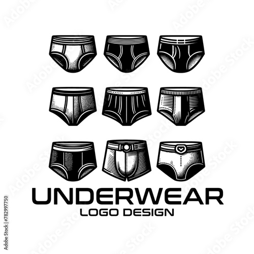 Underwear Vector Logo Design photo