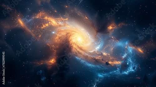 abstract lights of space ba...