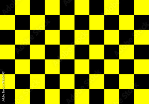 black and yellow checkered background