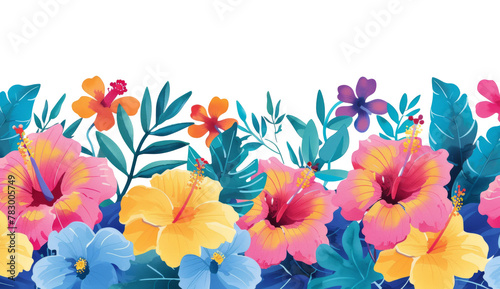 Mother's Day spring banner with a colorful floral © ryanbagoez