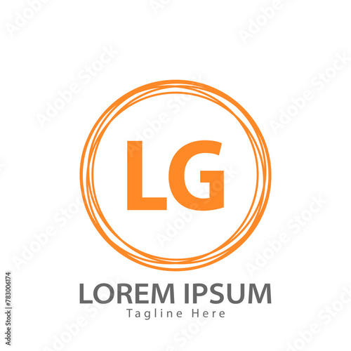 letter LG logo. LG. LG logo design vector illustration for creative company  business  industry