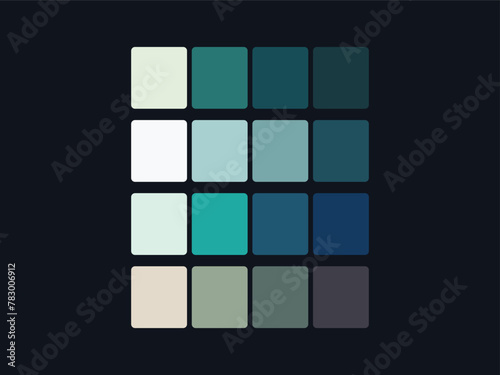 Fashion Trend Color guide palette 2022-23. An example of a color palette vector. Forecast of the future color. Color palette for fashion designers, fashion business, garments, and paints companies