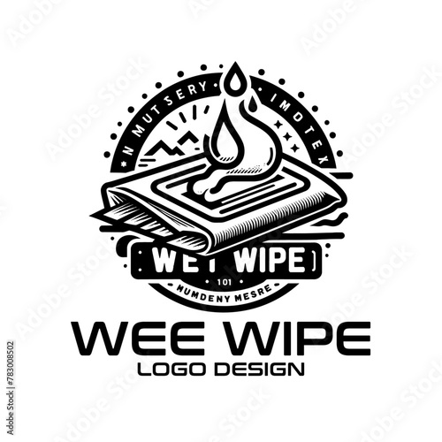 Wee Wipe Vector Logo Design