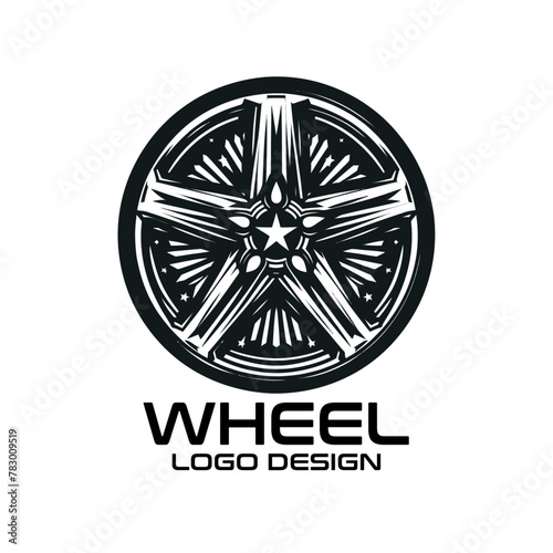 Wheel Vector Logo Design photo