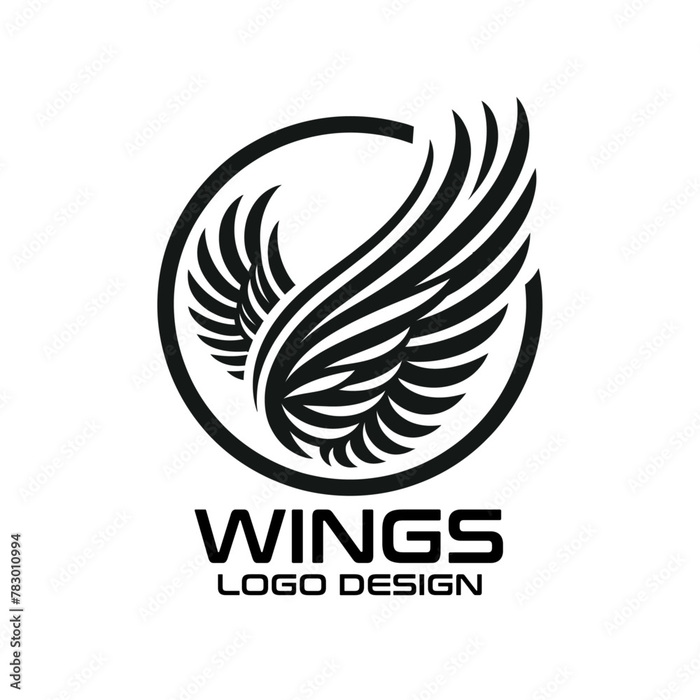 Wings Vector Logo Design Wings Vector Logo Design