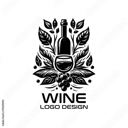 Wine Vector Logo Design