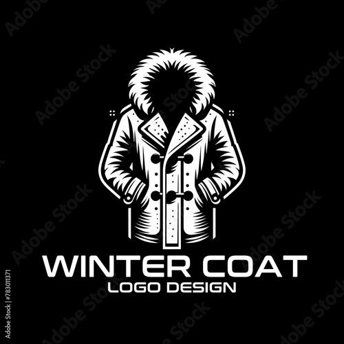 Winter Coat Vector Logo Design