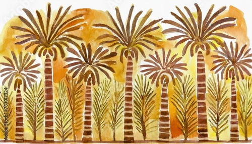 background with palm trees