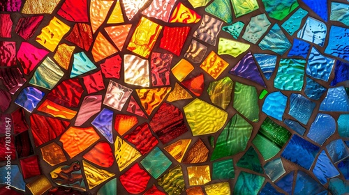 stained glass window Vibrant mosaic © MeharUn