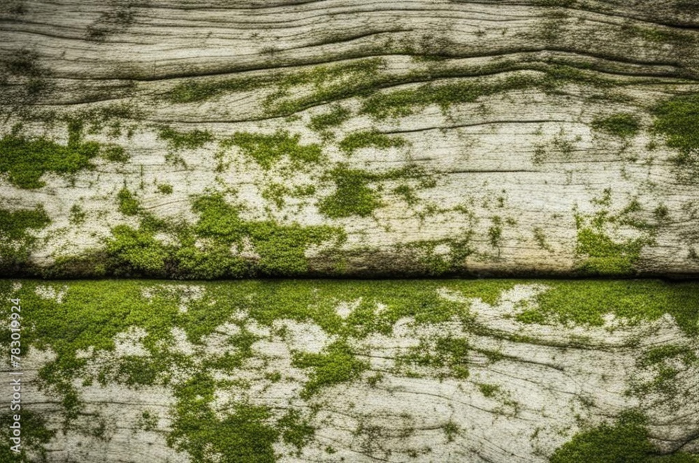 background, texture, old boards with moss.