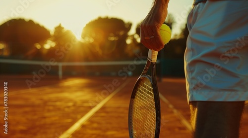 Tennis clay court surface background photo