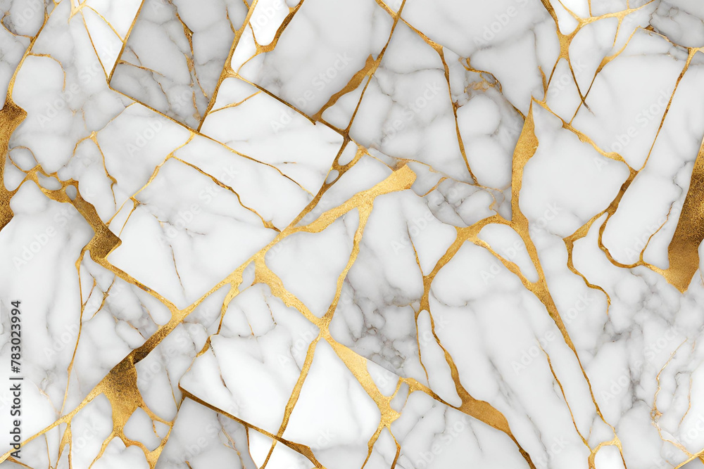 white marble with gold